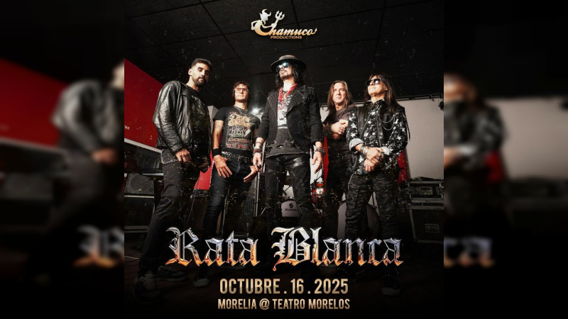 La leyenda de la música clásica revive en Morelia con el regreso de Rata Blanca al escenario.